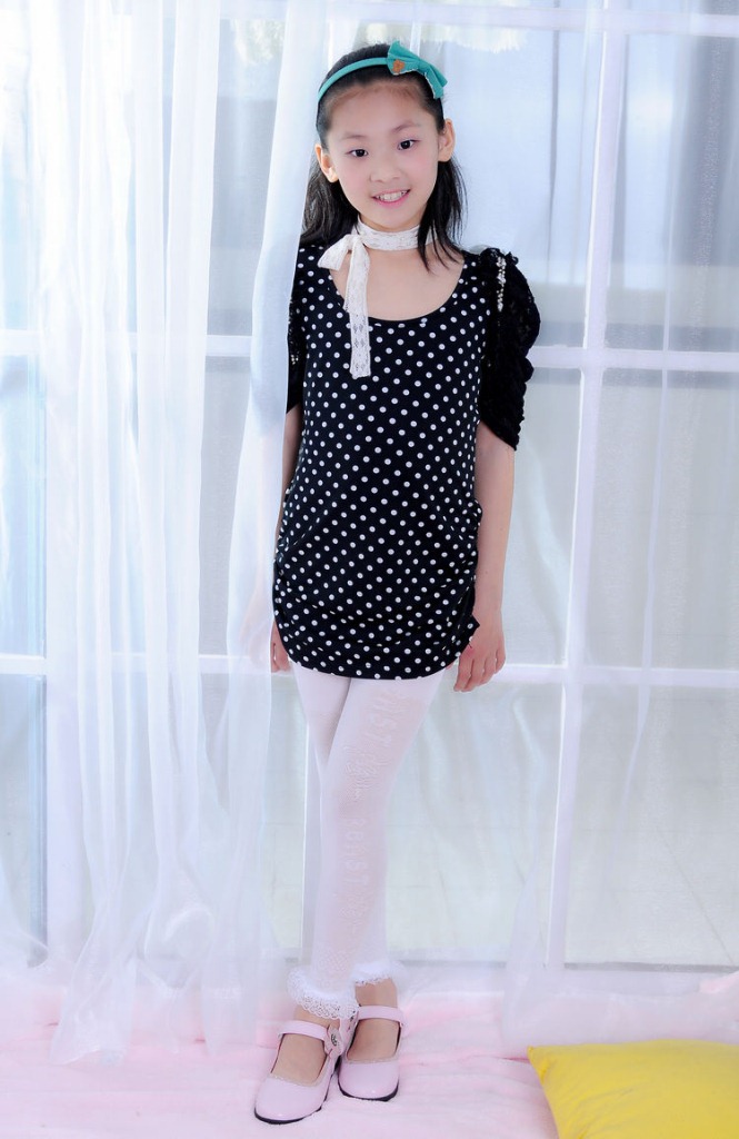 厂家批发 夏季薄款女童打底裤中大童连裤袜丝袜九分女孩儿童裤袜