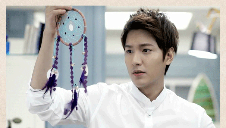 继承者们李敏镐朴信惠同款印第安正品水晶捕梦网风铃