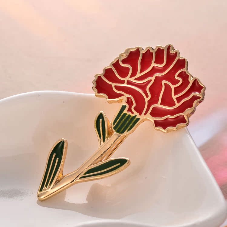 【母亲节礼物】康乃馨胸针胸花韩国胸针时尚衣饰厂家批发高档衣饰