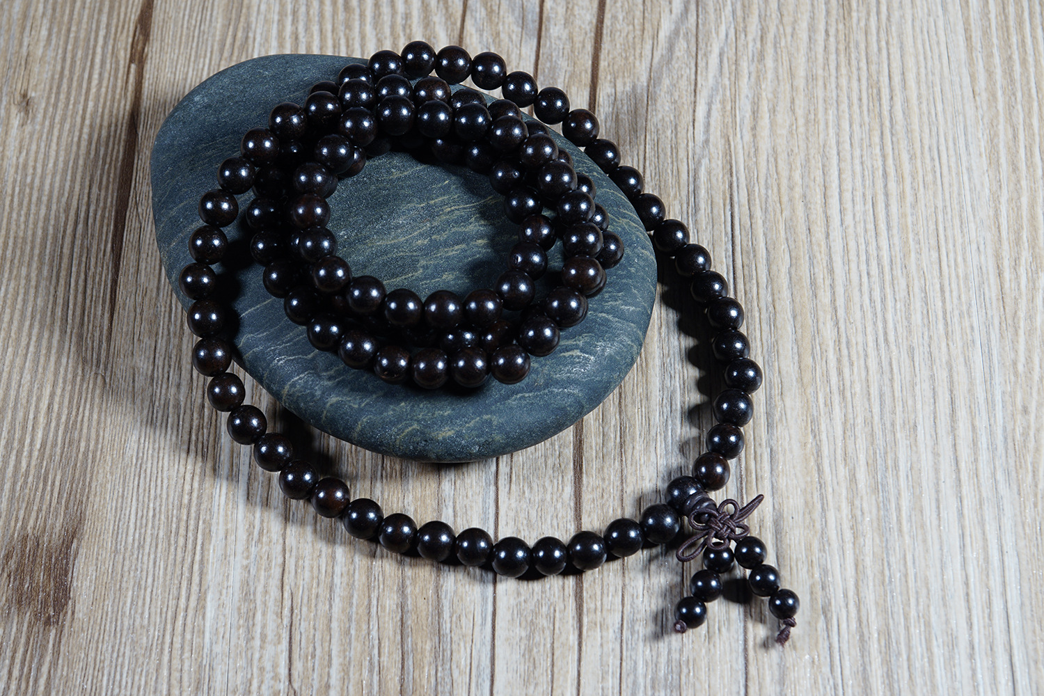 供应极品黑檀佛珠手串108颗天然檀香木男女款手串手链厂家直销