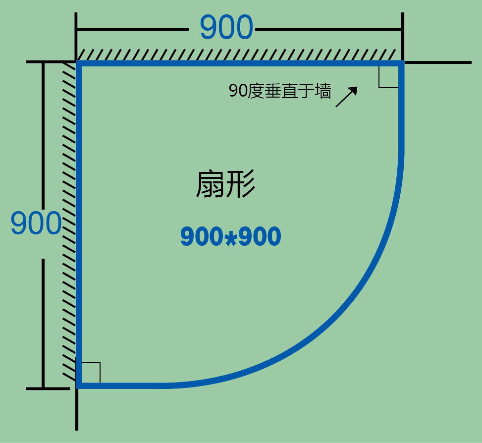 衛浴間裝修,弧形淋浴房都有哪些尺寸?能不能任意定做?