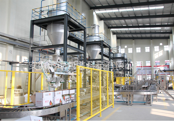 安徽信远水溶肥配料包装生产线得到金正大等行业知名企业广泛认可