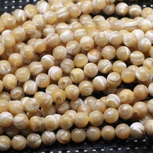 天然水晶 本色八卦灰贝砗磲半成品 diy手工饰品配件手