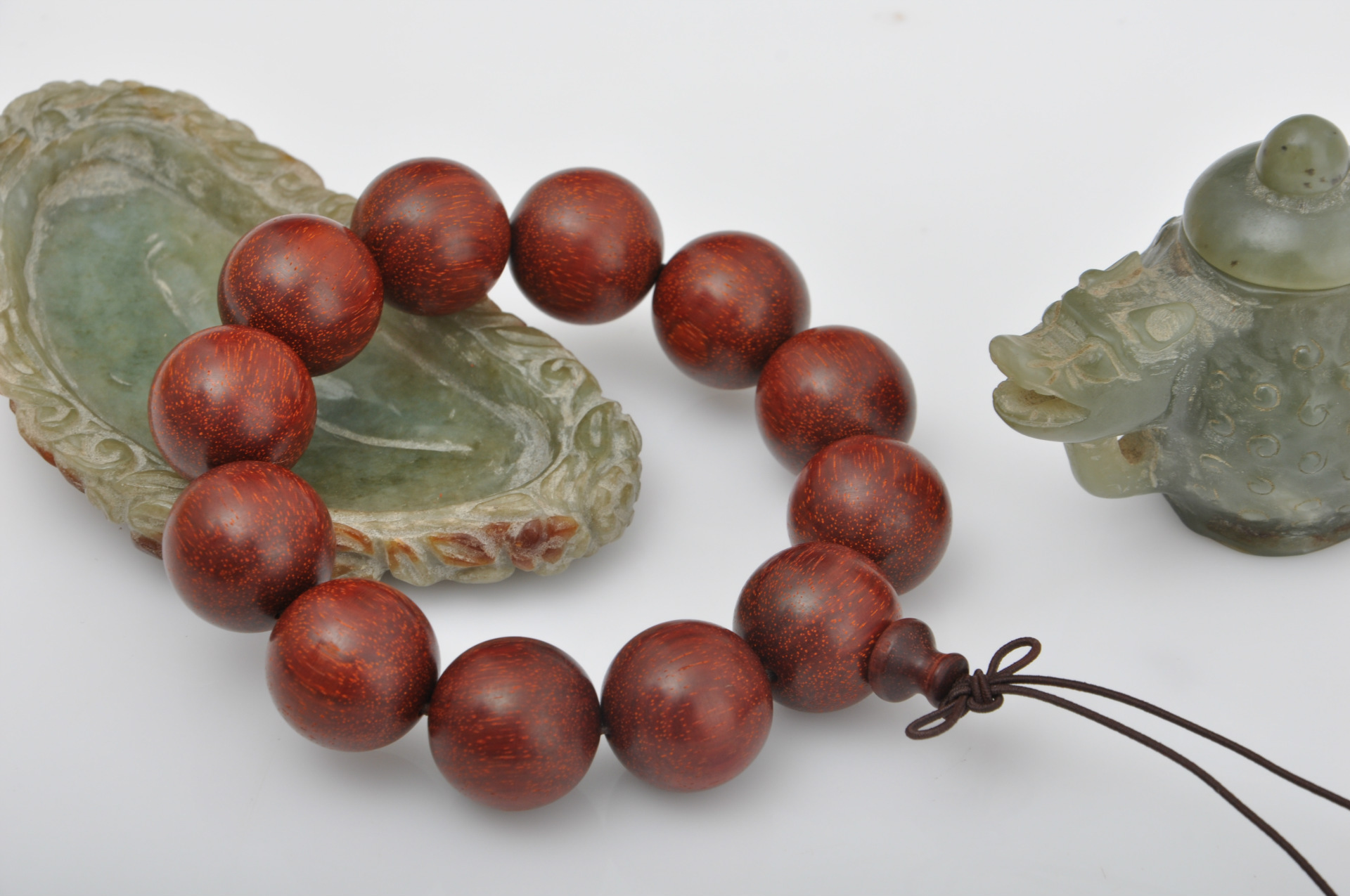 厂家直销批发 优质青龙木民族风佛珠 天然木纹佛珠