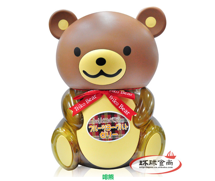 台湾 盛香珍布丁熊果冻综合味580g*6个/箱 2个品种 进口零食批发