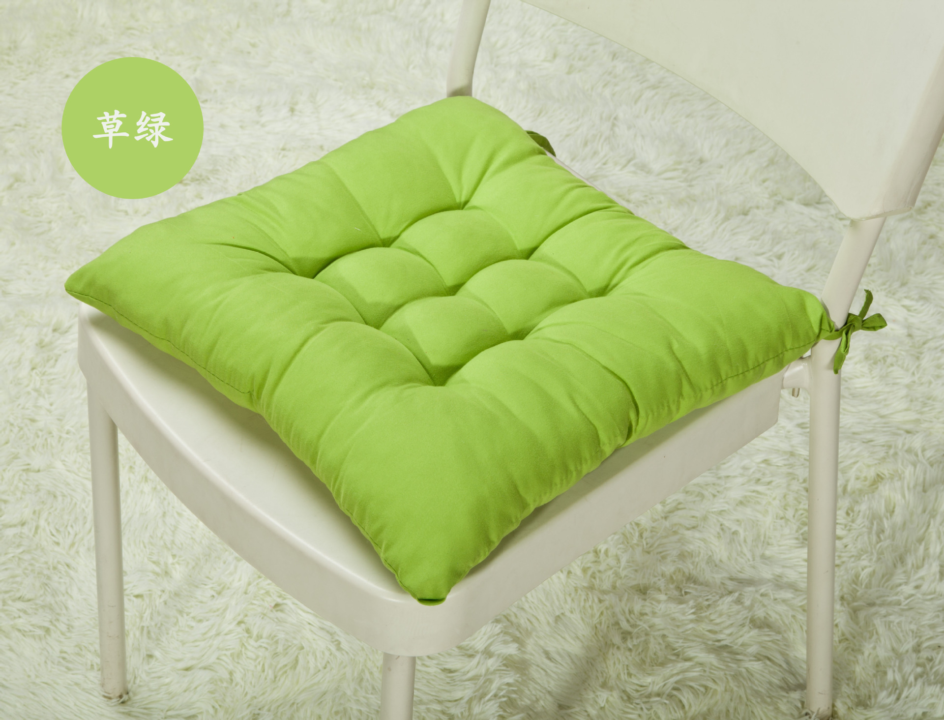 2014纯色磨毛学生椅子垫座垫餐椅垫 加厚坐垫 珍珠棉填充不变形图片_5