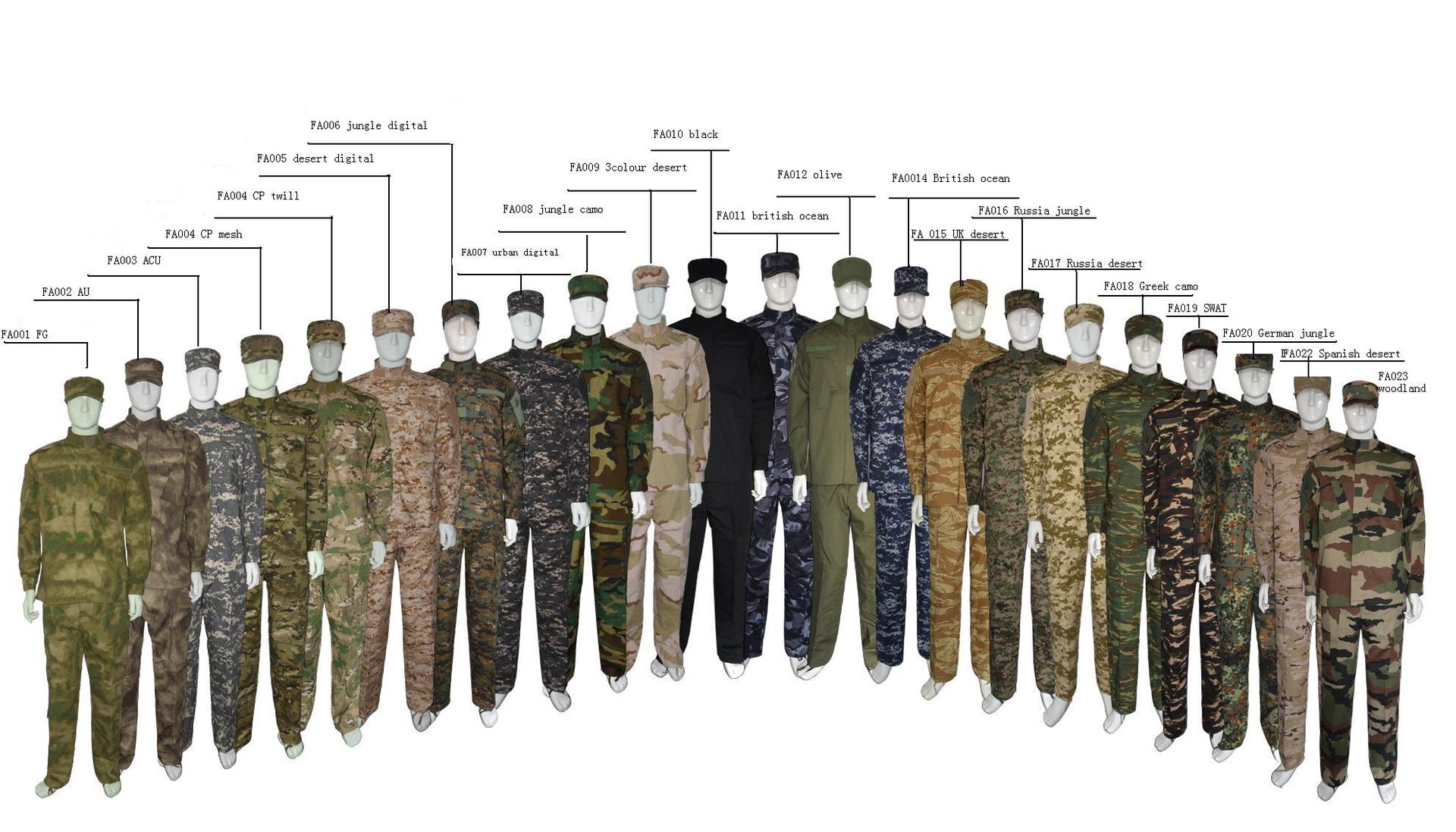 厂价直销外贸外军迷彩服acucs英军沙漠迷彩服运动户外军用迷彩服