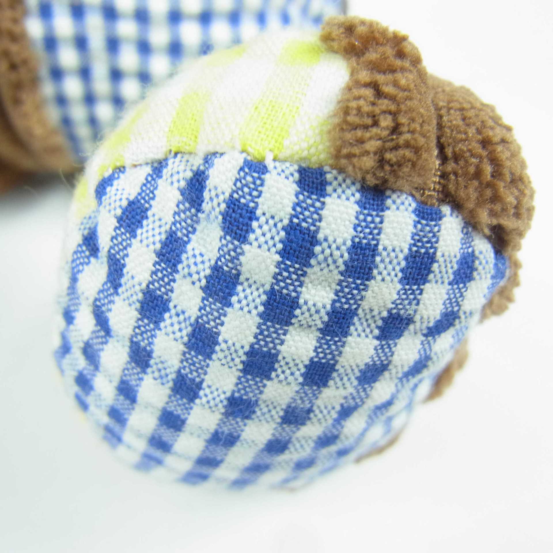 布制撞色小泰迪熊玩具公仔 2015款新品上市 布料玩具狗狗定制加工