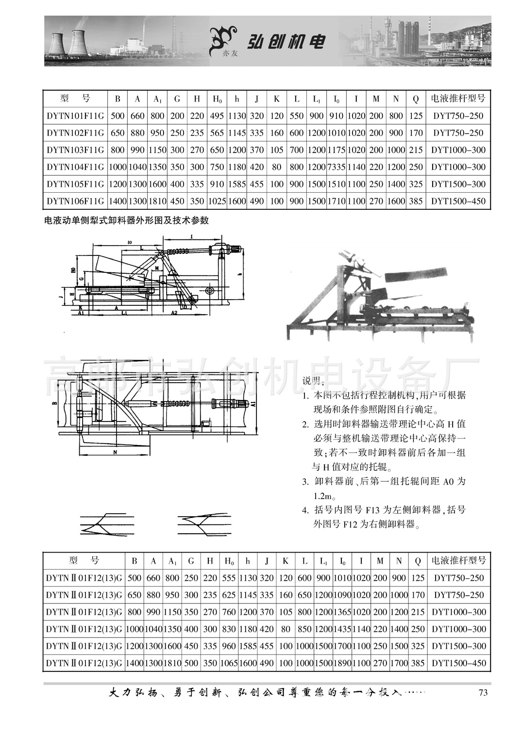 高邮弘创供应好用的优质电液动犁式卸料器 犁煤器