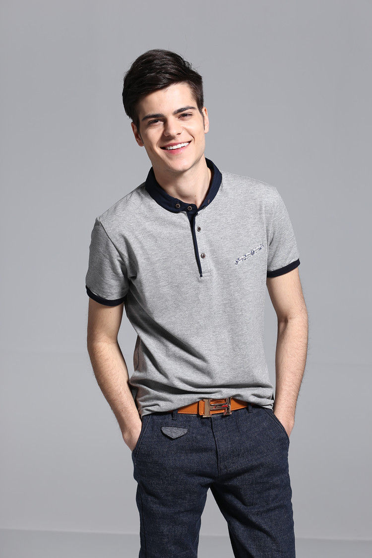 热销夏季全棉品牌男式t恤新款翻领polo衫男士纯棉短袖t恤厂家批发