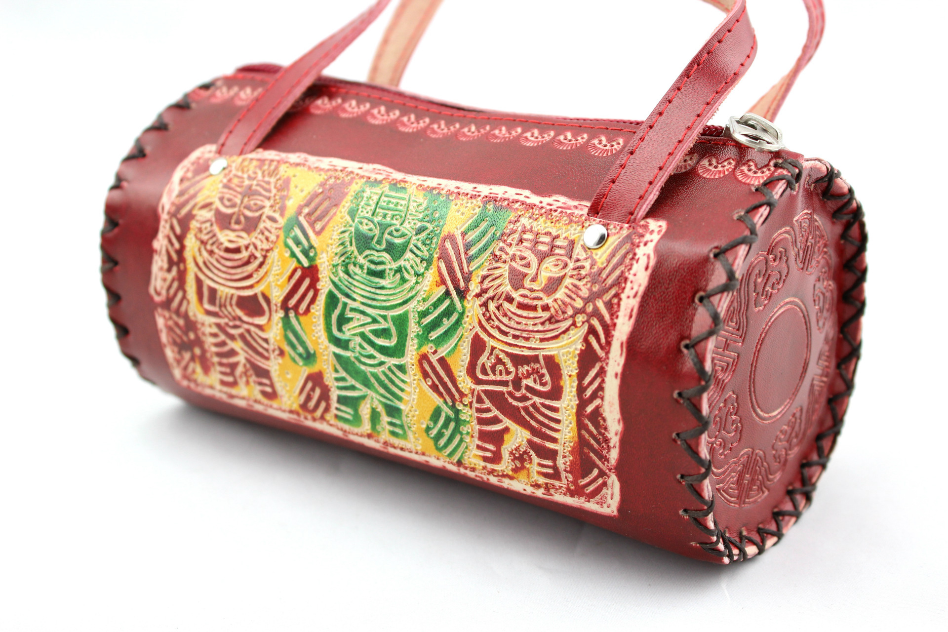 民族特色钱夹 工艺品 纯手工制品 纯牛皮钱包 蒙古族特色手工艺品