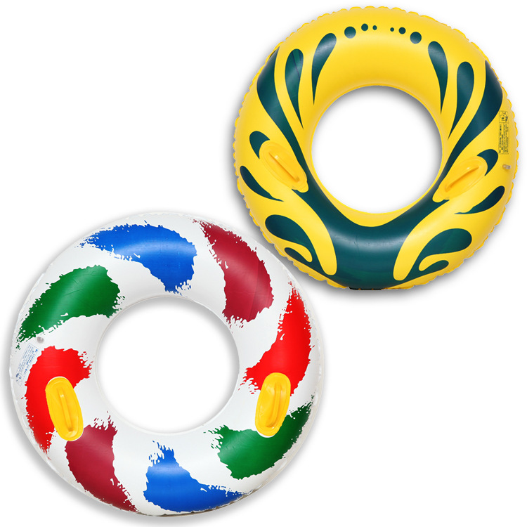 厂家直销 pvc加厚儿童彩环泳圈 儿童泳圈批发110cm