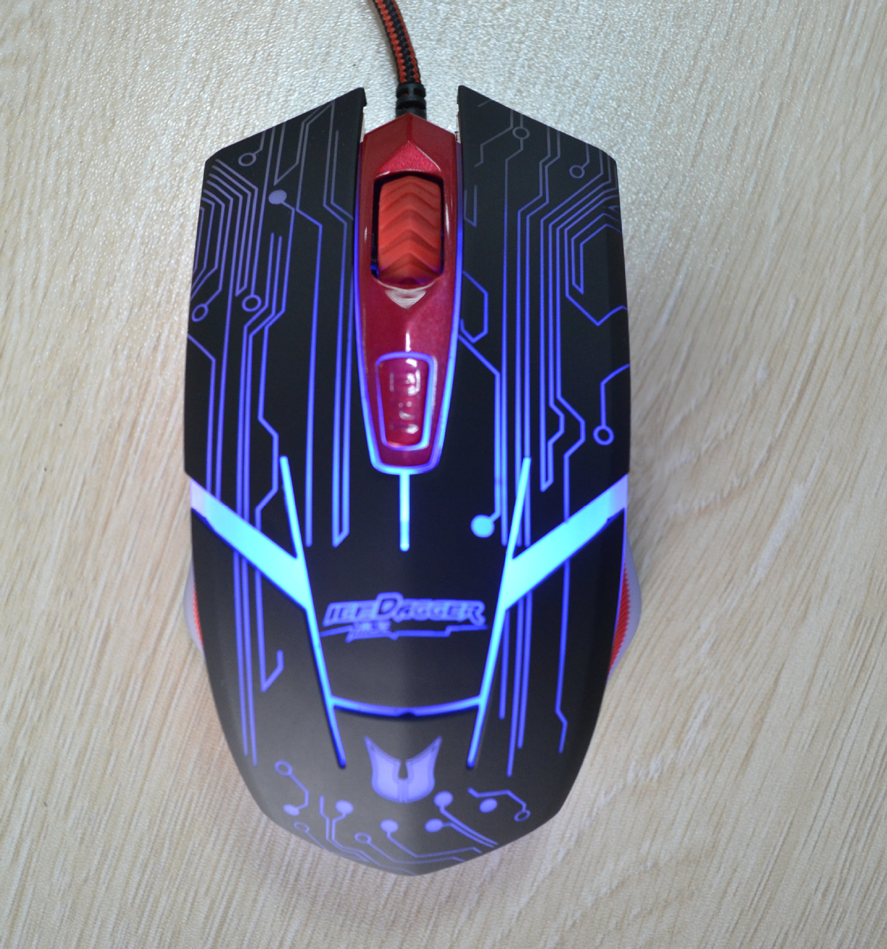 批发七彩呼吸透光游戏鼠标光电鼠标cf游戏竞技usb鼠标电子竞技图片_4