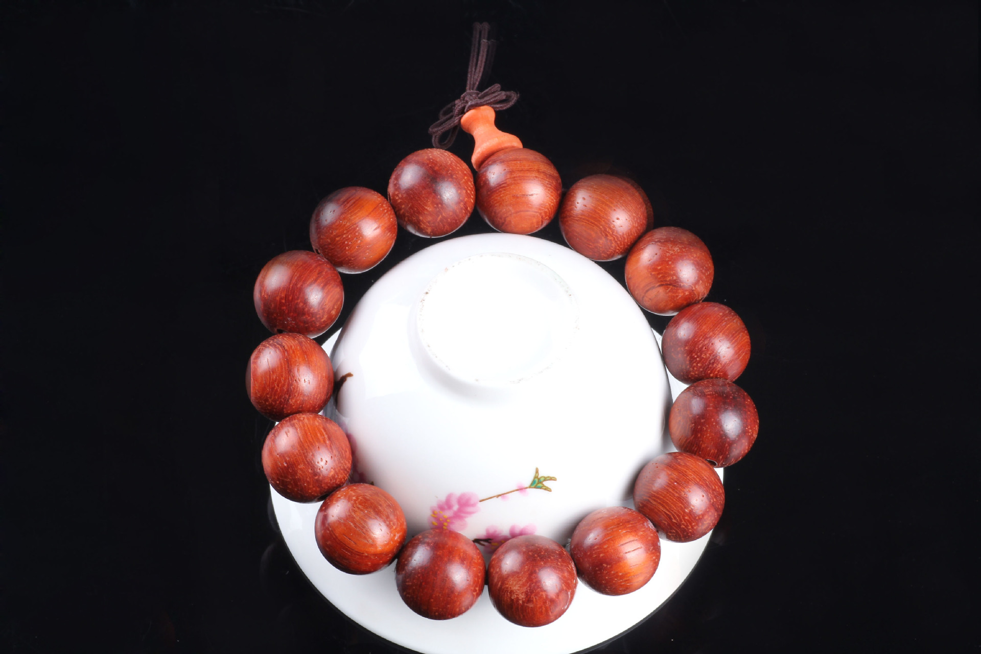 男女士情侣款猫眼紫檀小叶红檀红木马达加斯加铁木豆佛珠手串手链