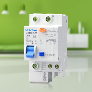 正泰漏电断路器dz47le 漏电保护器 家用触电保护开关 1p n 2p3p4p