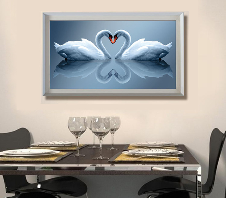 特价包邮 钻石画天鹅心心相印 3d立体画 钻石画满钻 淘宝分销代理