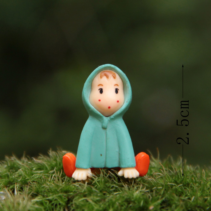 宫崎骏龙猫微景观雨衣小梅diy造景多肉园艺装饰微景观盆栽饰物