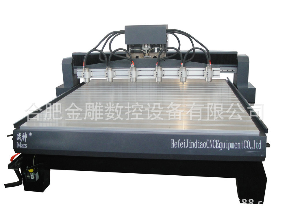 战神灰色银色1拖6 数控木工雕刻机