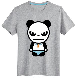 teedo原创潮牌 愤怒的熊猫体恤衫 夏季新品男士短袖 代理加盟