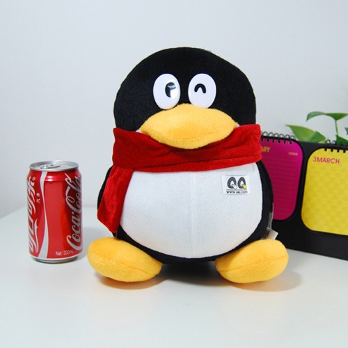 正版qq公仔企鹅毛绒玩具玩偶娃娃q哥q妹男女朋友生日礼物