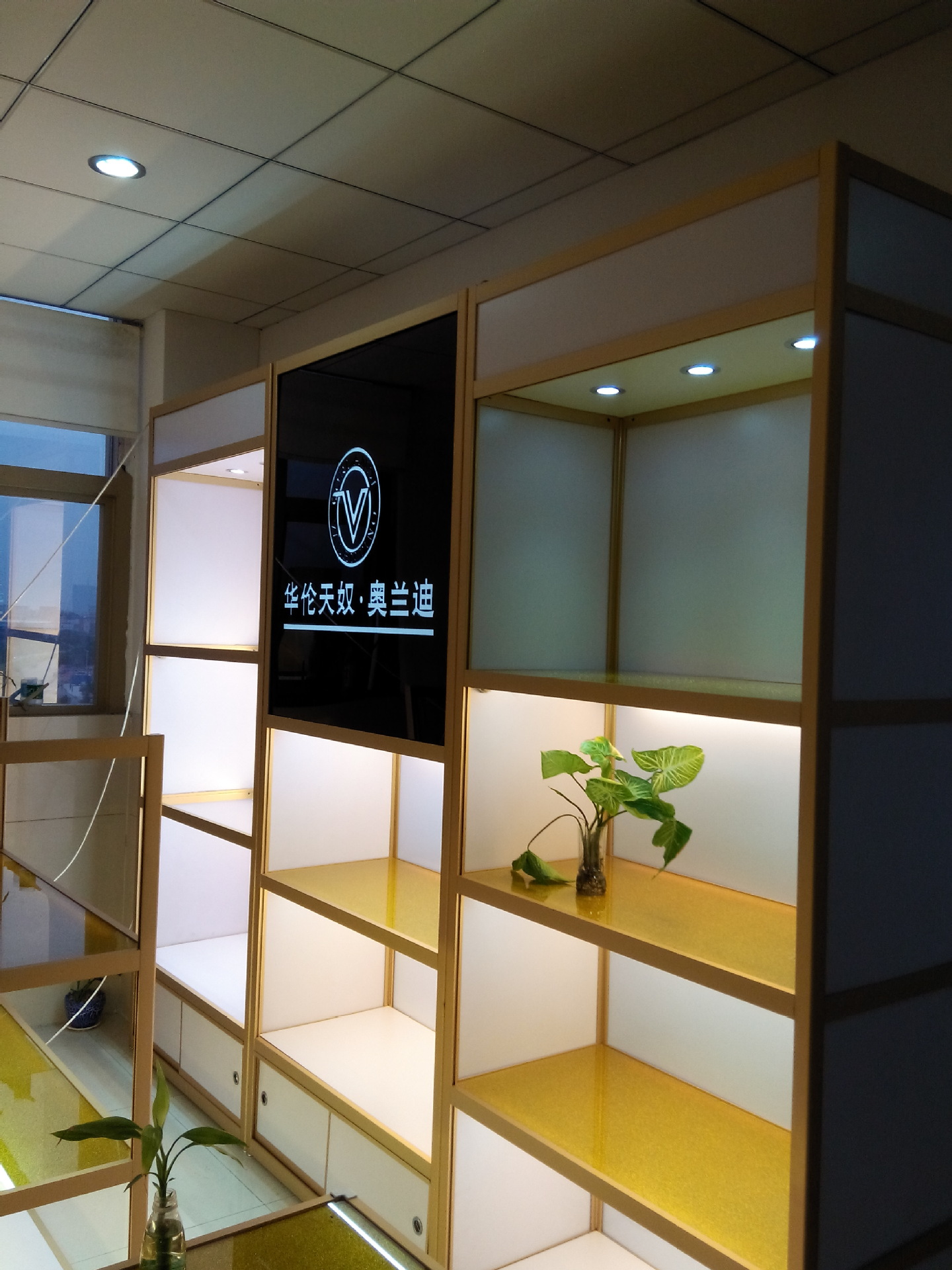 精品展示架 钛合金展柜 木质展柜 玻璃展 烟酒展示柜化妆品展示图片_5