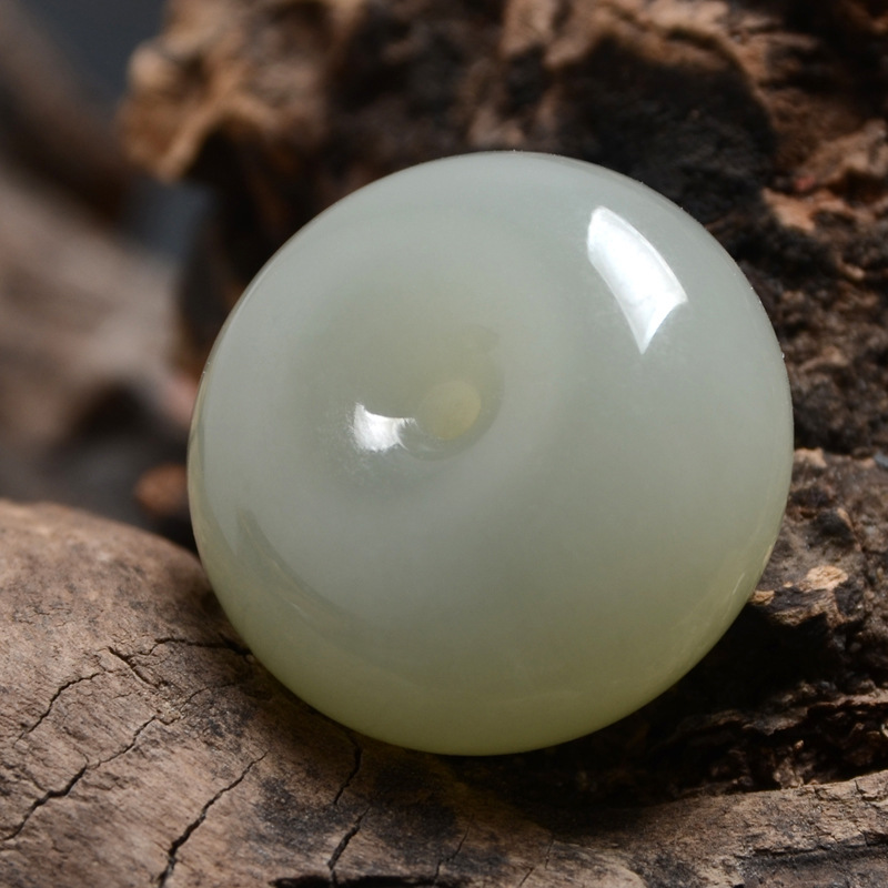 和田玉 平安扣 青海料 青白玉 正品包邮 附鉴定证书 玉器批发