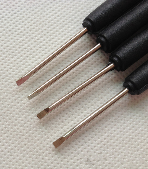 00#一字螺丝刀 迷你手动起子 平口拆机工具 总长86mm 45#钢