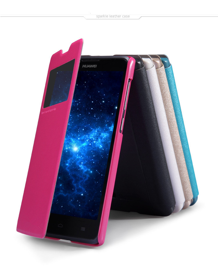 华为手机c8816 星韵皮套 智能休眠开窗手机保护皮套 现货批发皮套