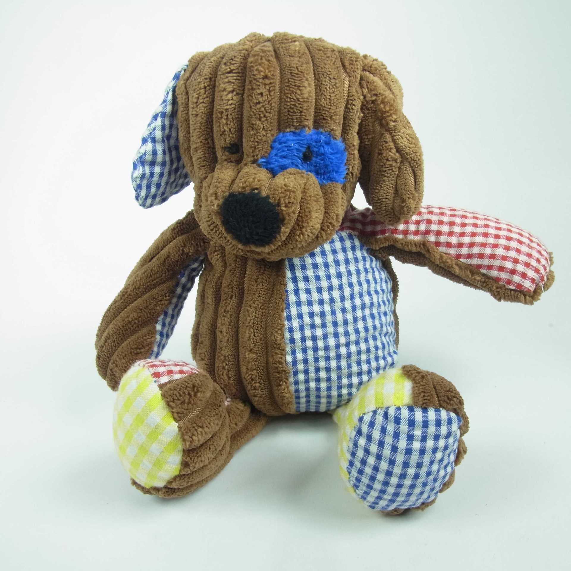 布制撞色小泰迪熊玩具公仔 2015款新品上市 布料玩具狗狗定制加工