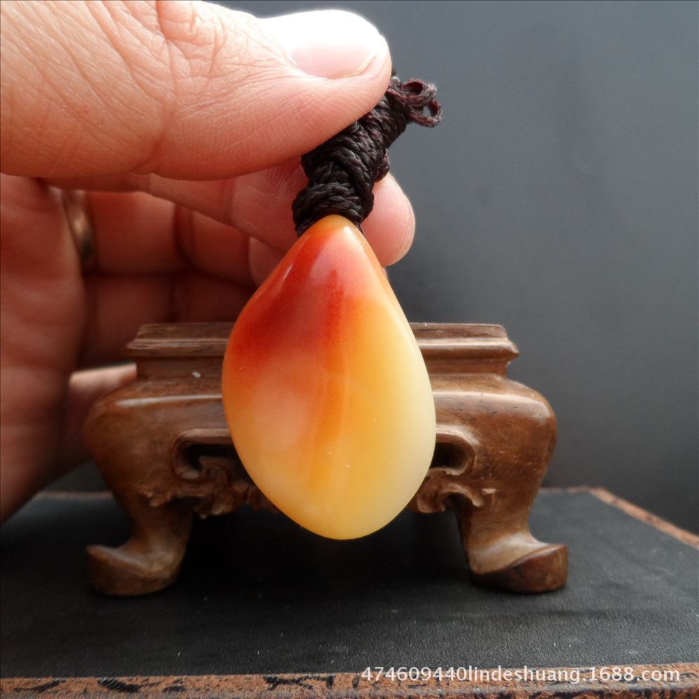 精品处销特价寿山石老性巧色芙蓉石原石小挂件吊坠饰品藏品993562