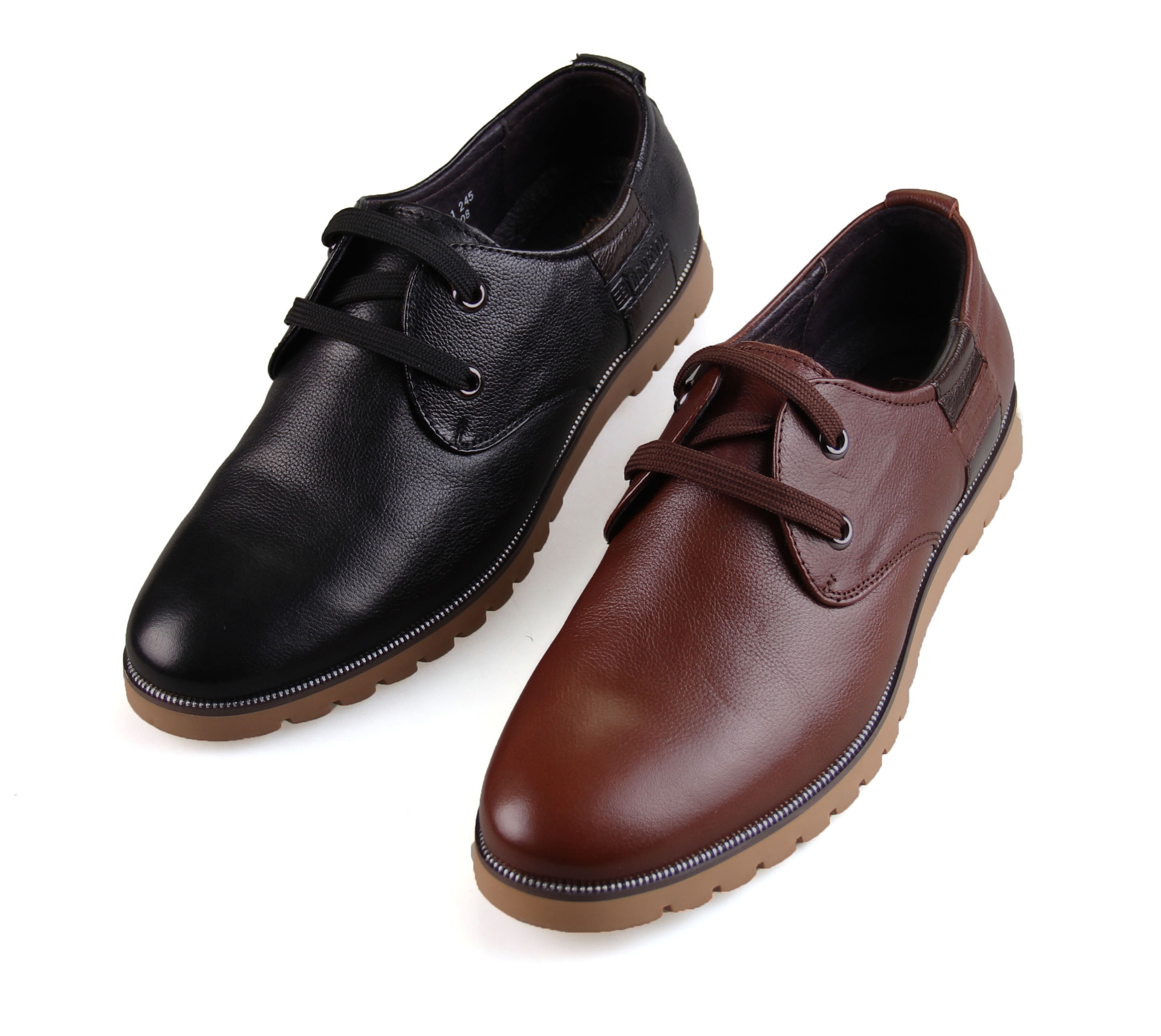 邦 赛头层牛皮休闲皮鞋库存清仓处理,品牌折扣店货源