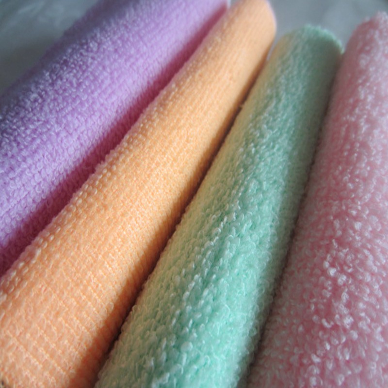 现货打折 精品长方形纯色不沾油超细纤维抹布 卖完为止厂家促销