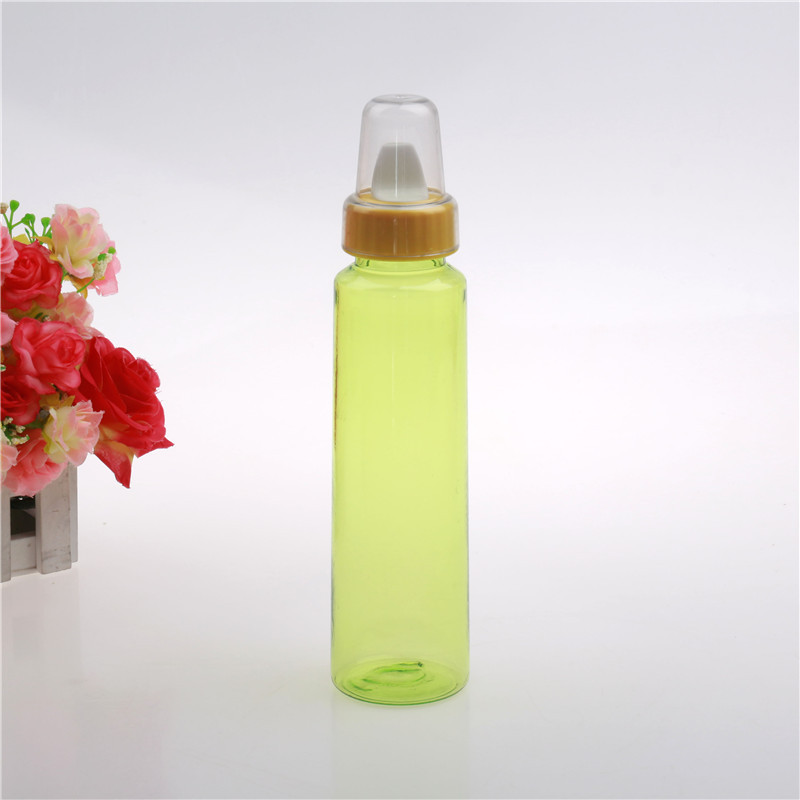 新生儿用品防摔硅胶pc奶瓶 标准口径350ml婴儿奶瓶厂家定制