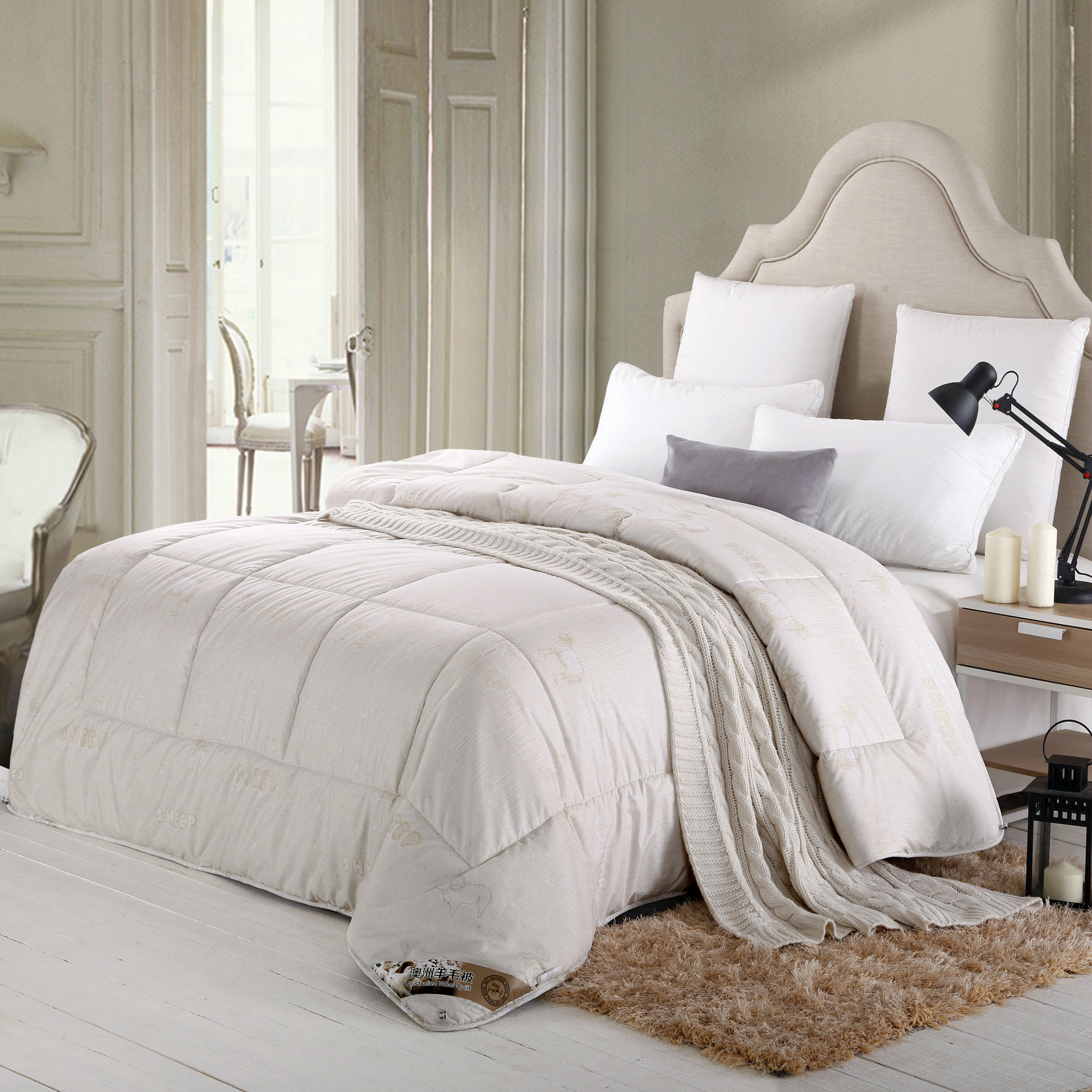 南通家纺 加厚保暖澳洲羊毛被 特价被子厂家直销批发