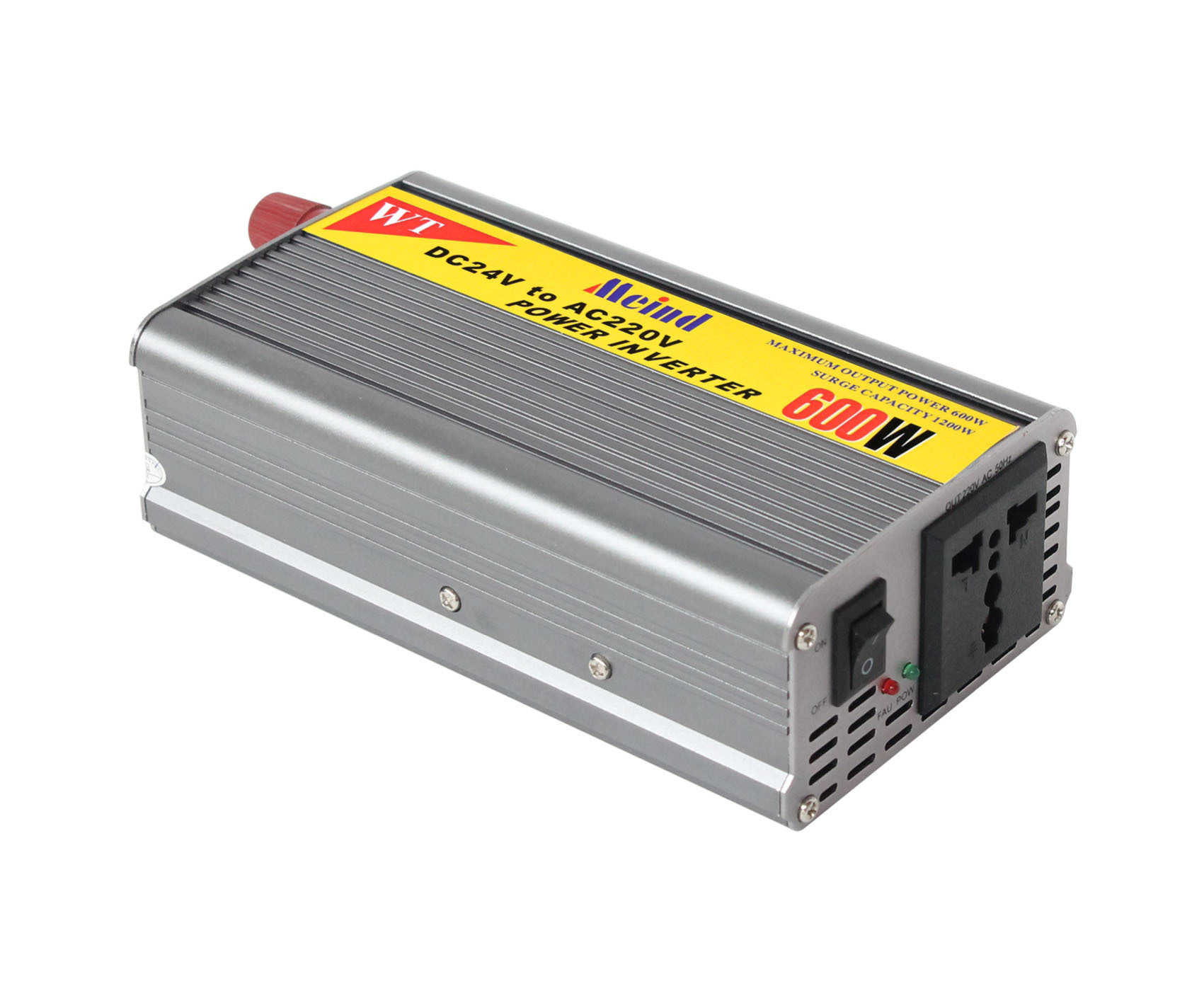 美诺迪车载逆变器足600w 车充电源 12v转220v带充电 车载电源