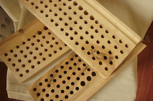 85孔木质印花工具架-60160