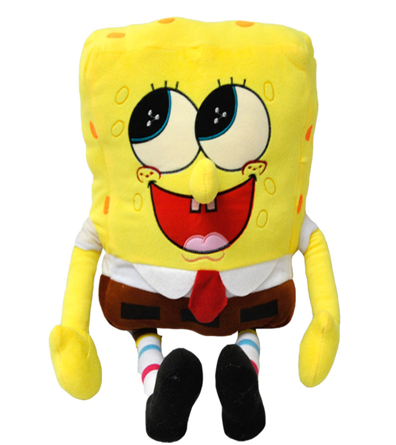 供应深圳厂家定制毛绒玩具2014新款海绵宝宝公仔动漫周边创意生日礼品
