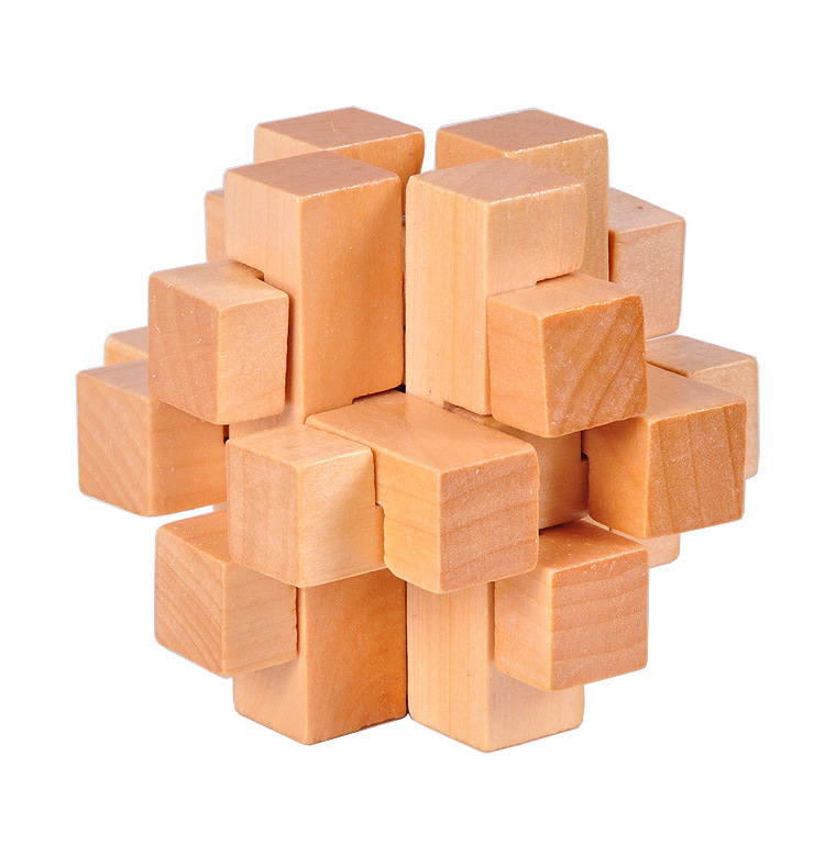 成人古典 木制益智玩具 孔明锁 鲁班锁 井字锁