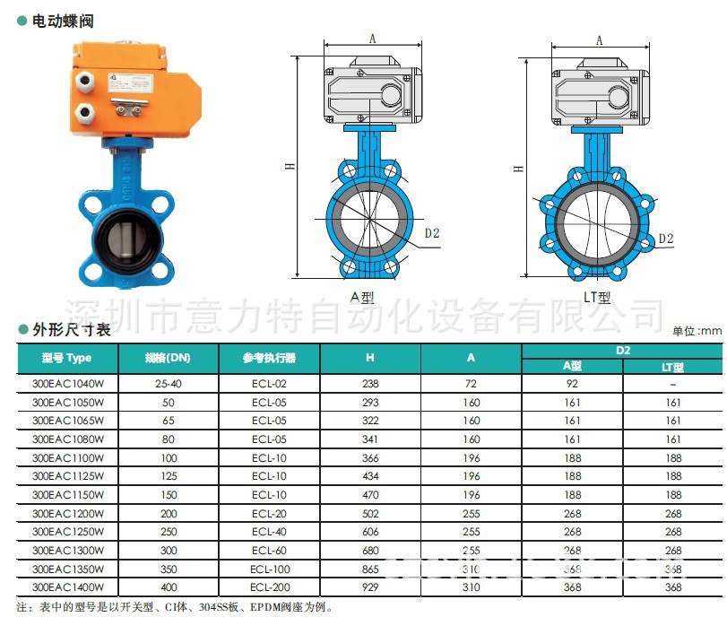 电动蝶阀 电动执行器 电动软密封蝶阀 电动对夹蝶阀