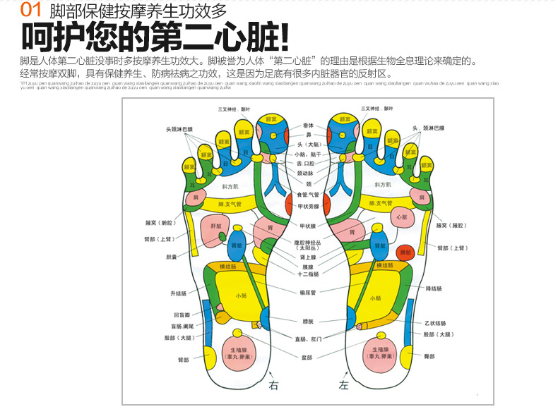 璐瑶足疗机脚底按摩器足部脚部按摩器滚轮足底按摩器加热按摩