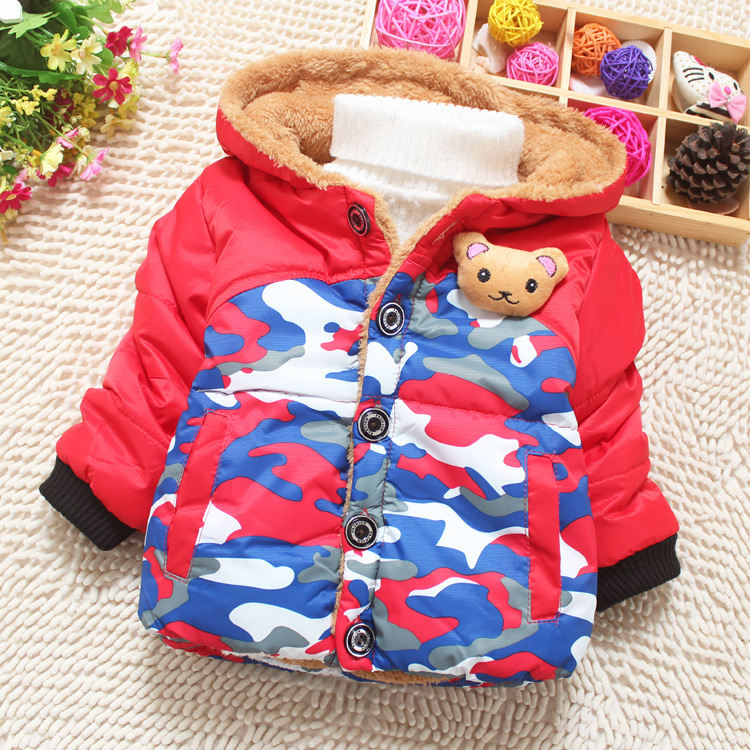2014新款儿童棉服男童装外套冬装加绒加厚宝宝棉袄婴儿棉衣qf03图片