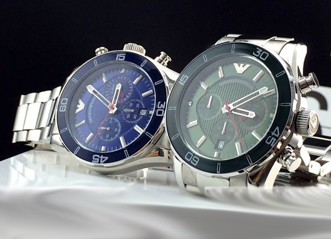 广东东莞多功能计时男士石英钢带全黑手表ar5931 ar5932 ar5933 ar