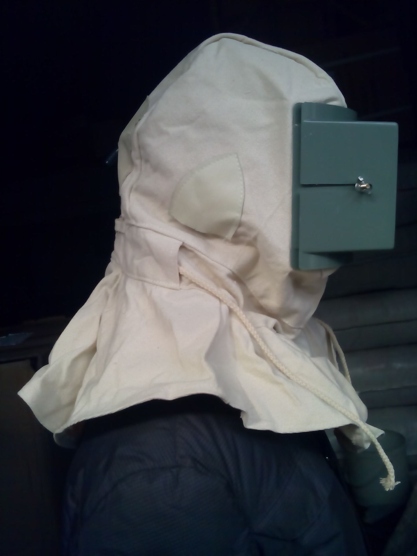 打磨喷砂风帽 帆布大头帽 喷漆帽 防尘面罩面具