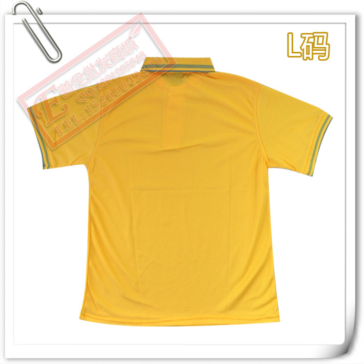 【定制可印字广告衫短袖t恤 涤棉文化衫可印logo 商场男女工作服】