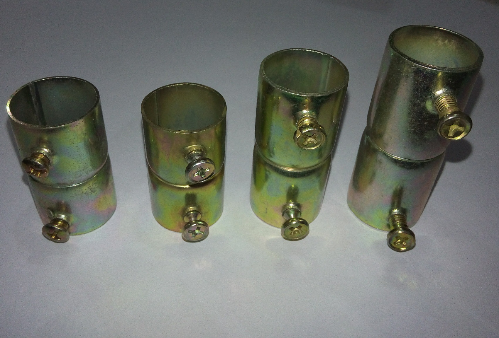 大量批发穿线dn20(27)加长厚直接头jdg紧定式kbg扣压式镀锌白