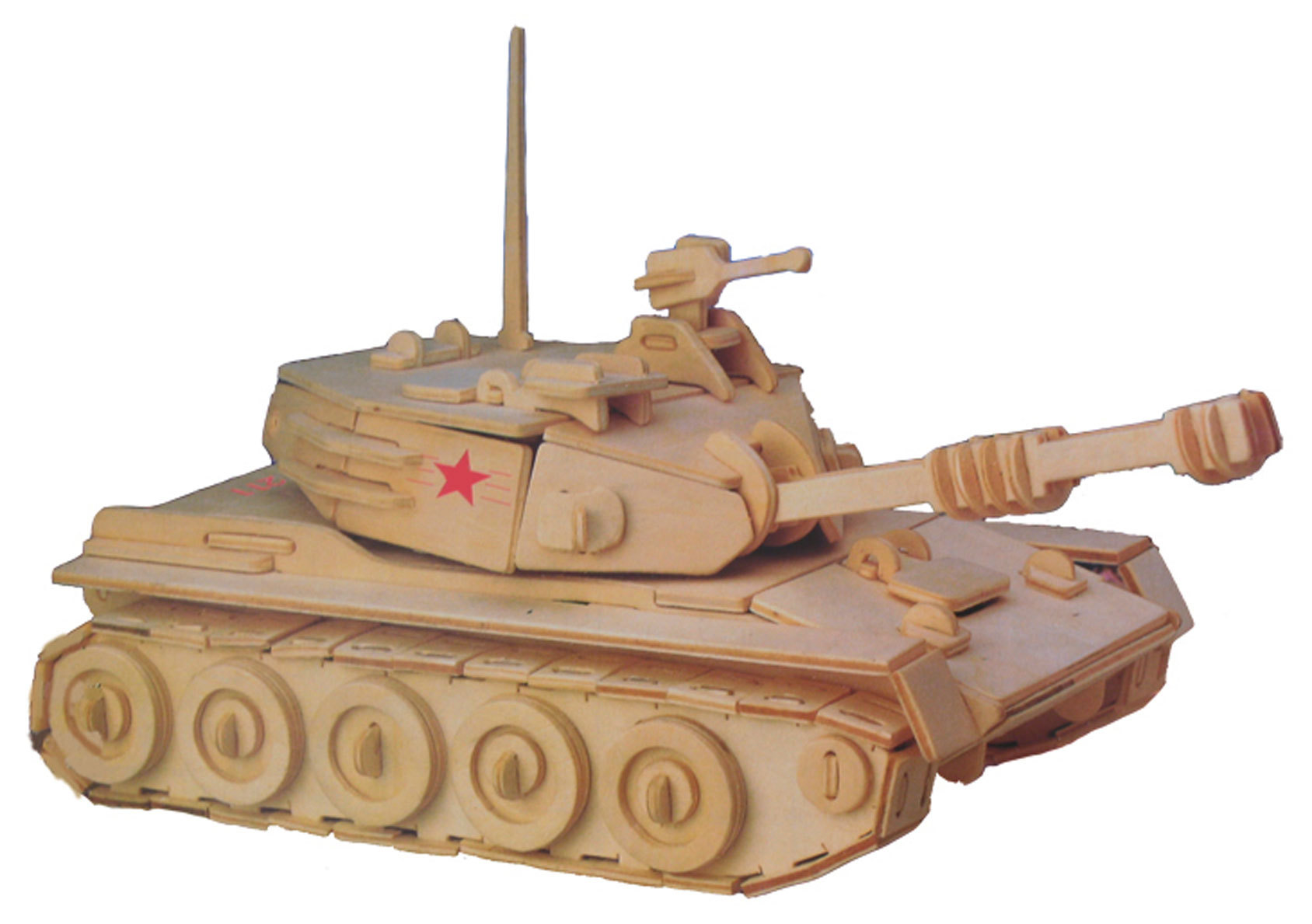 主战坦克 热销diy拼装益智玩具 3d立体木制仿真军事模型玩具坦克