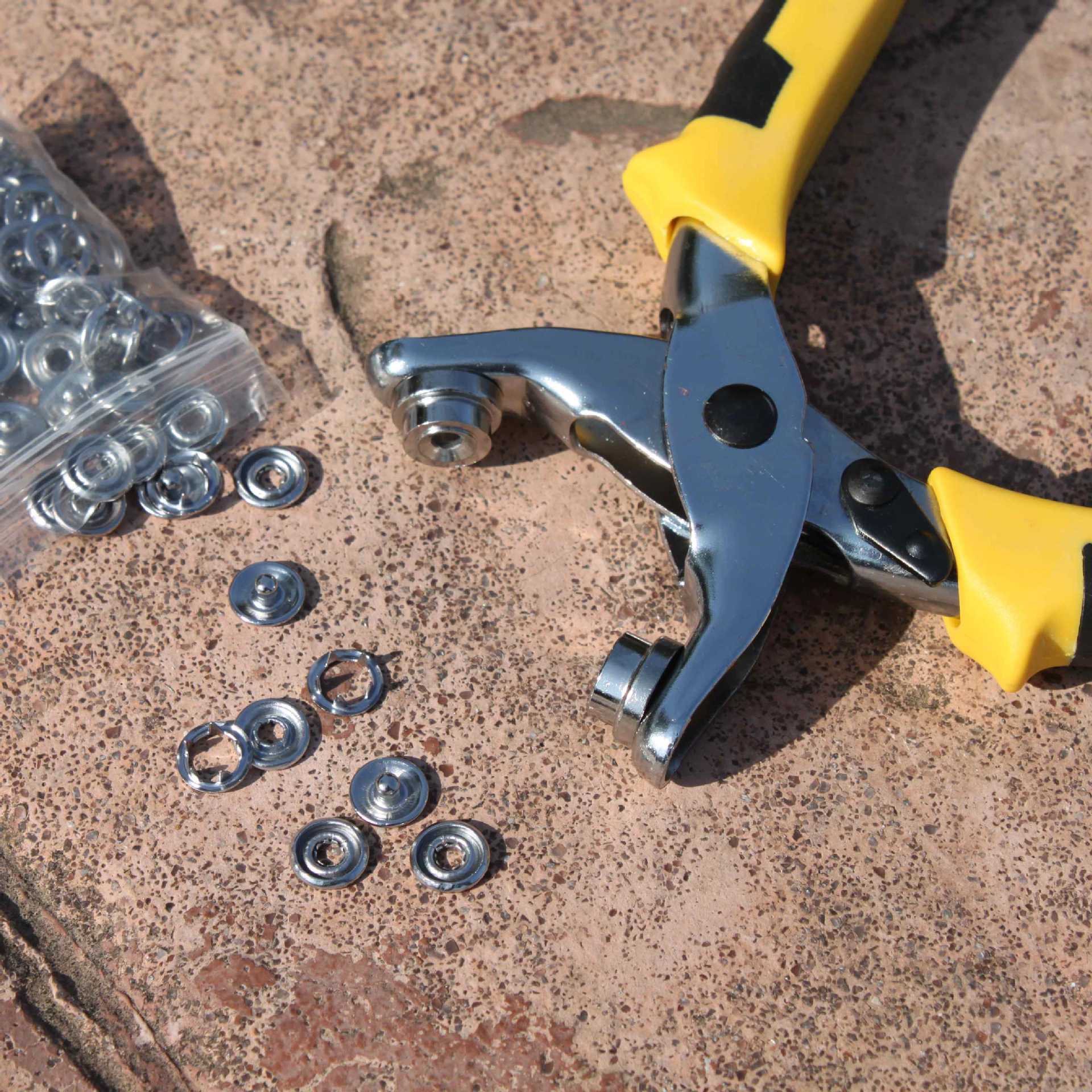 打孔铆合压气眼钳 打孔压按钮压鸡眼钳 多功能铆合钳punch plier