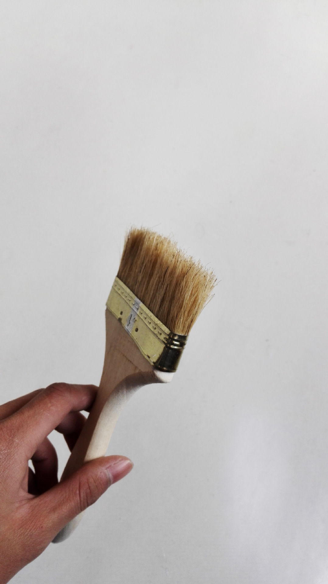 兴德顺木柄4寸短毛油漆刷 滚筒刷 猪鬃手柄油漆刷 墙角刷油漆