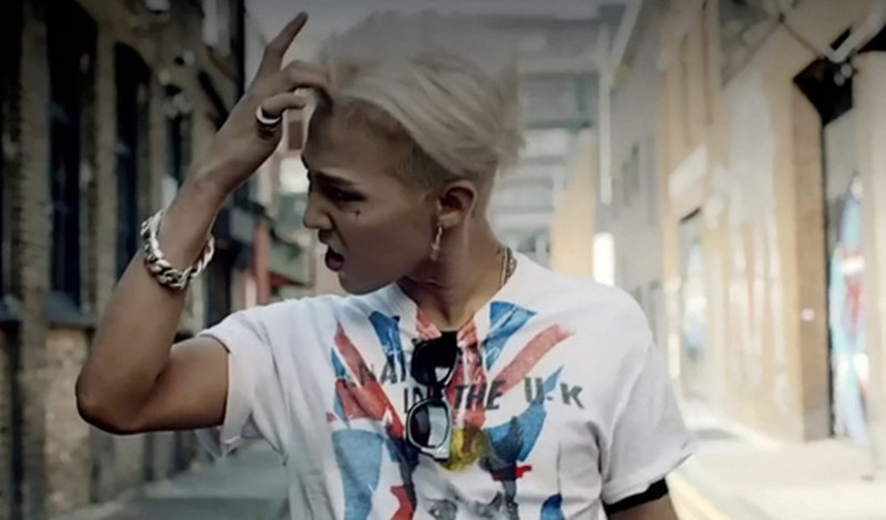 gd新款权志龙同款短袖bigbang crooked mv摇滚印花纯棉t恤