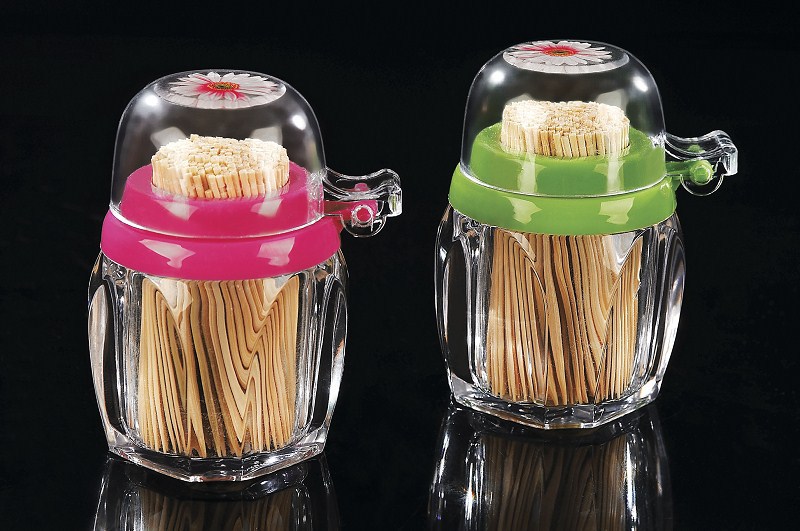 超诚 和谐竹牙签筒牙签瓶(带牙签)r-2085